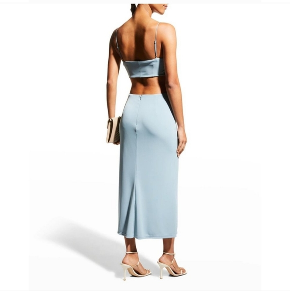 Cinq a Sept Mariah Midi Dress in Ocean Dew Size 10 - Picture 2 of 14